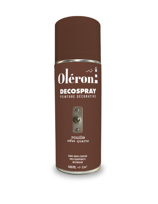 Décospray rouille 400ml peinture aérosol effet rouille - technima