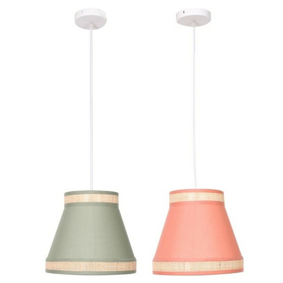 Suspension 30 x 30 x 28 cm naturel orange vert rotin 28 x 28 x 28 cm 50 w (2 unités)