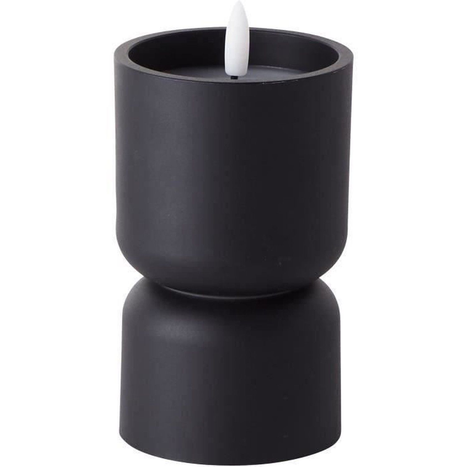Lampe de table d'extérieur lovere - forme bougie 3 w - noir