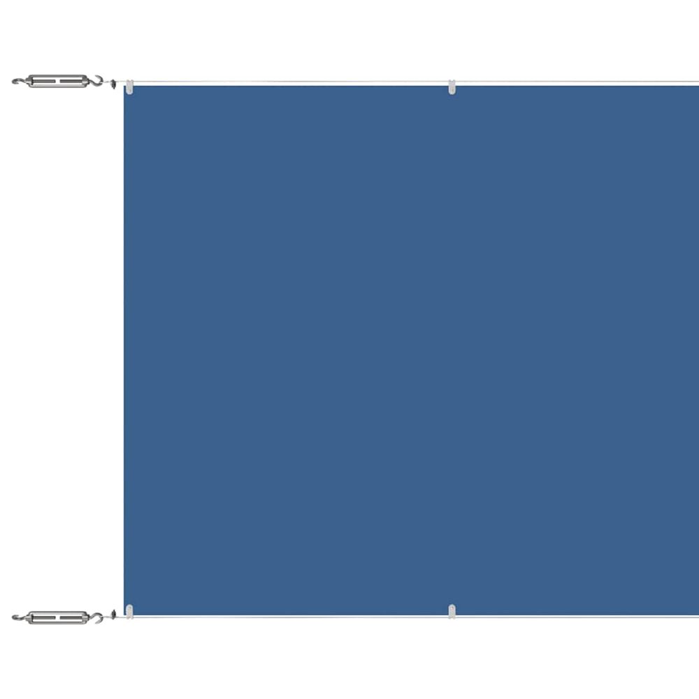 Auvent vertical bleu 140x600 cm tissu oxford