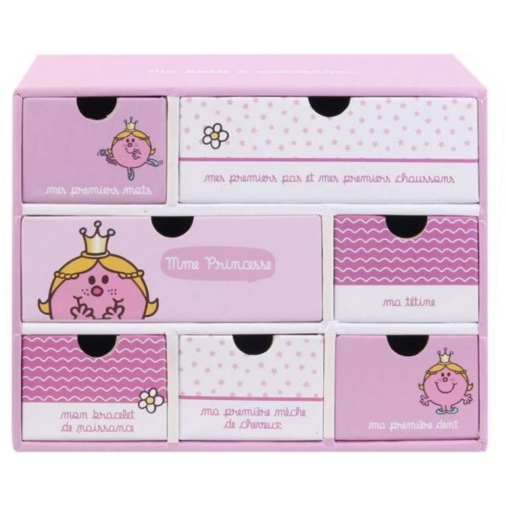 Boite à souvenirs naissance monsieur madame mme princesse
