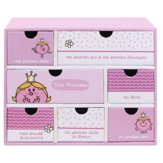 Boite à souvenirs naissance monsieur madame mme princesse