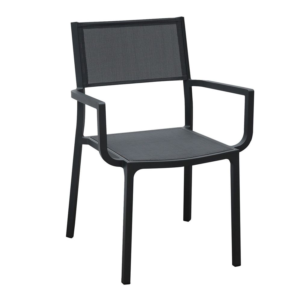 FAUTEUIL ALU ANTHRACITE LEDA-(783948)