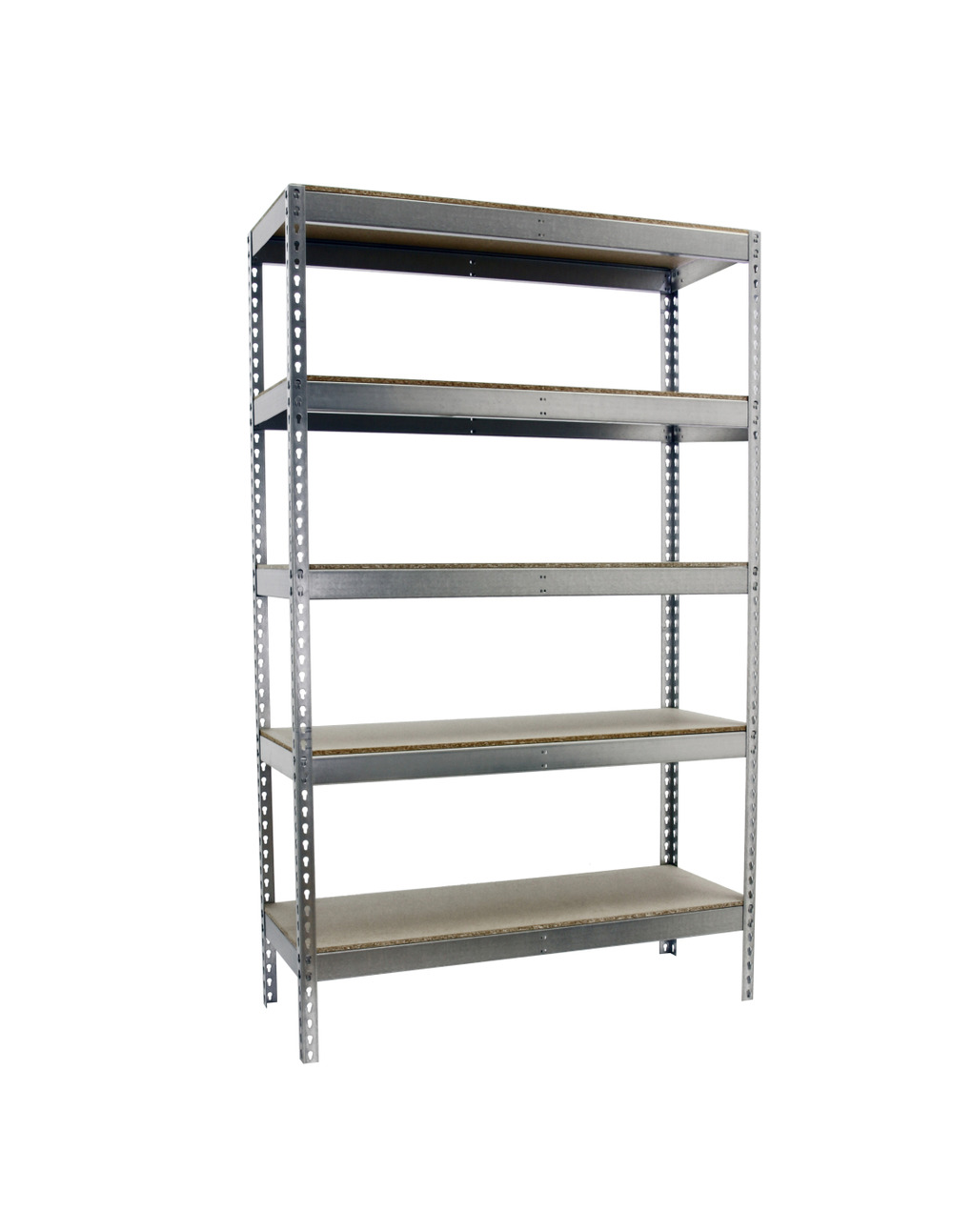 Etagère sans vis simonforte 1506-5 chipboard 2500 galva/bois galva/bois 2500x1500x600 - simonrack