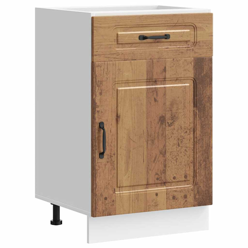 Armoire de cuisine kalmar vieux bois bois d'ingénierie