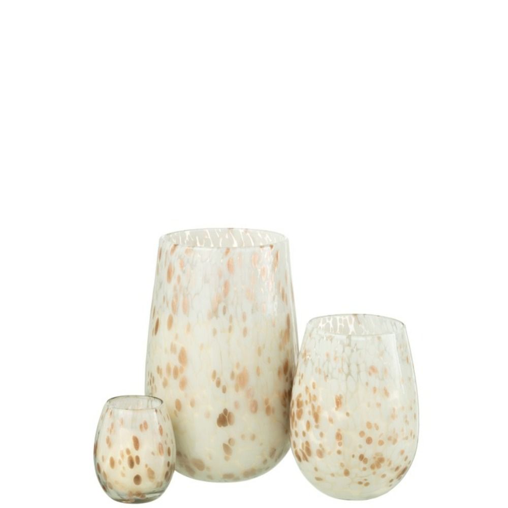 Bougie senteur en verre mix 20x20x32,5cm