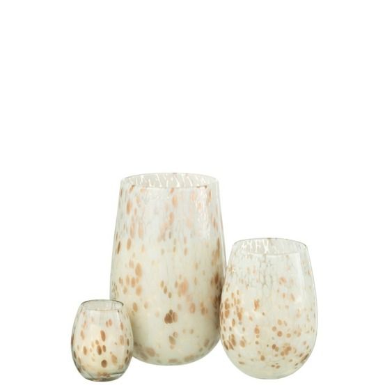 Bougie senteur en verre mix 20x20x32,5cm