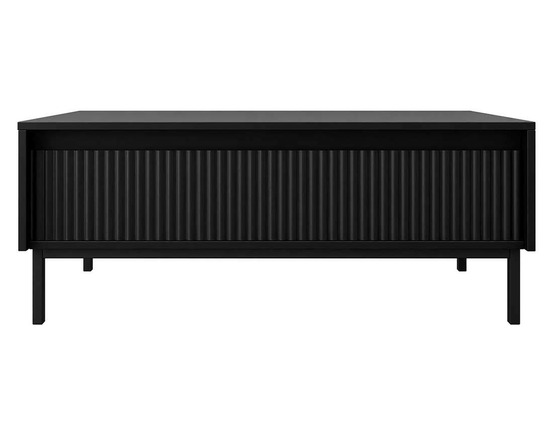 Girona - table basse - noir - 1 tiroir - 100 cm