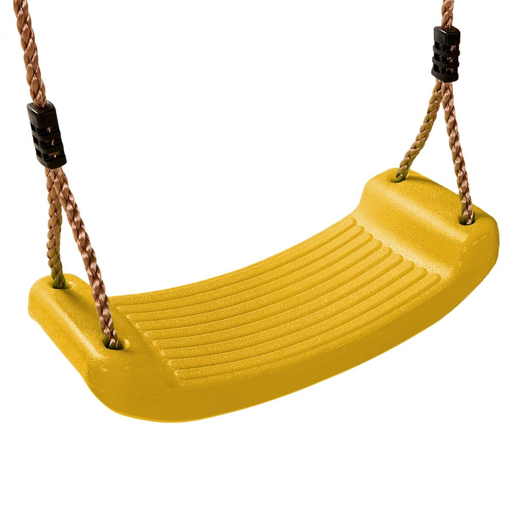 Kangui - balançoire en plastique pour aire de jeux - jaune