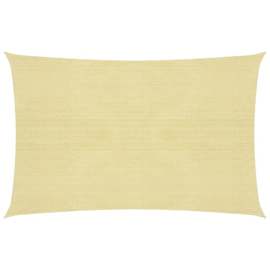 Voile d'ombrage 160 g/m² pehd 2,5 x 3,5 m beige