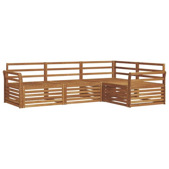 Ensemble de canapés d'extérieur 4 pcs naturel