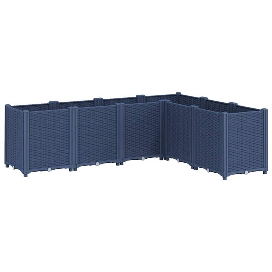 Jardinière bleu gris 160x120x53 cm pp
