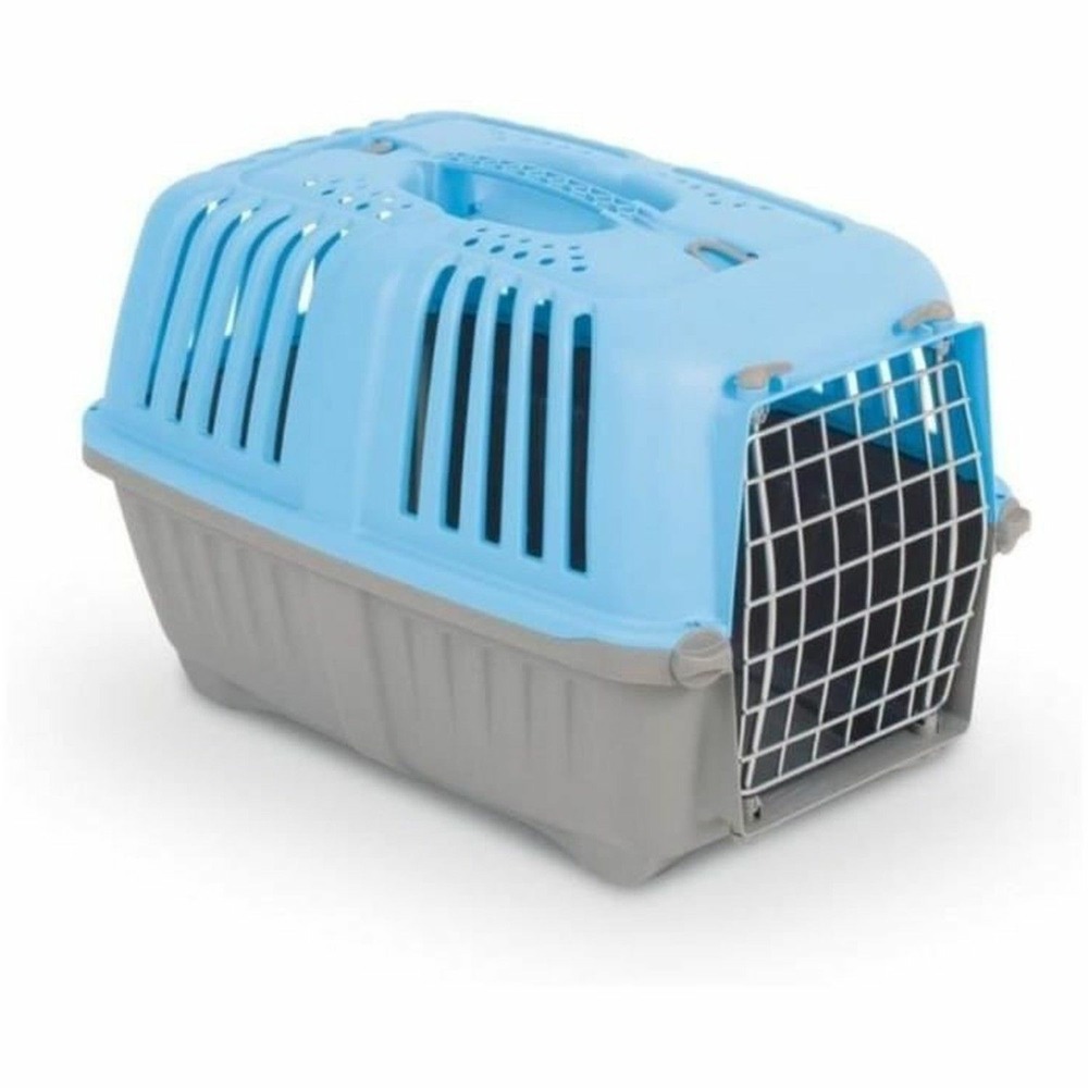 Caisse transport pour chien et chat en plastique, 48 x 31 x 32 cm, porte métal