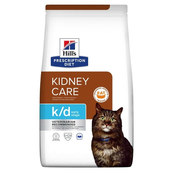 Croquettes chat adult prescription diets k/d kidney care early stage - hill's 1,5 kg