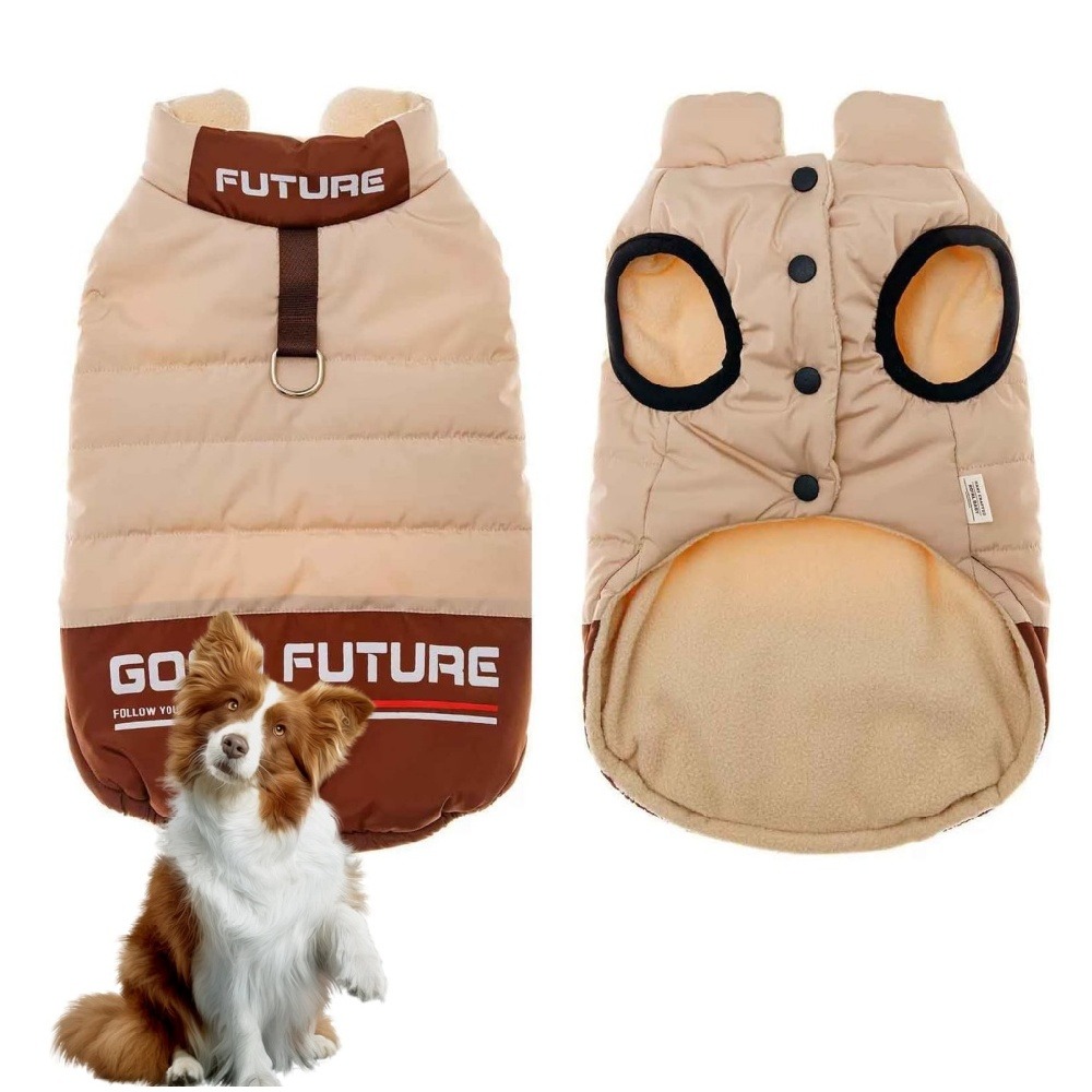 Manteau chaud pour chien d'hiver brown taille m confortable