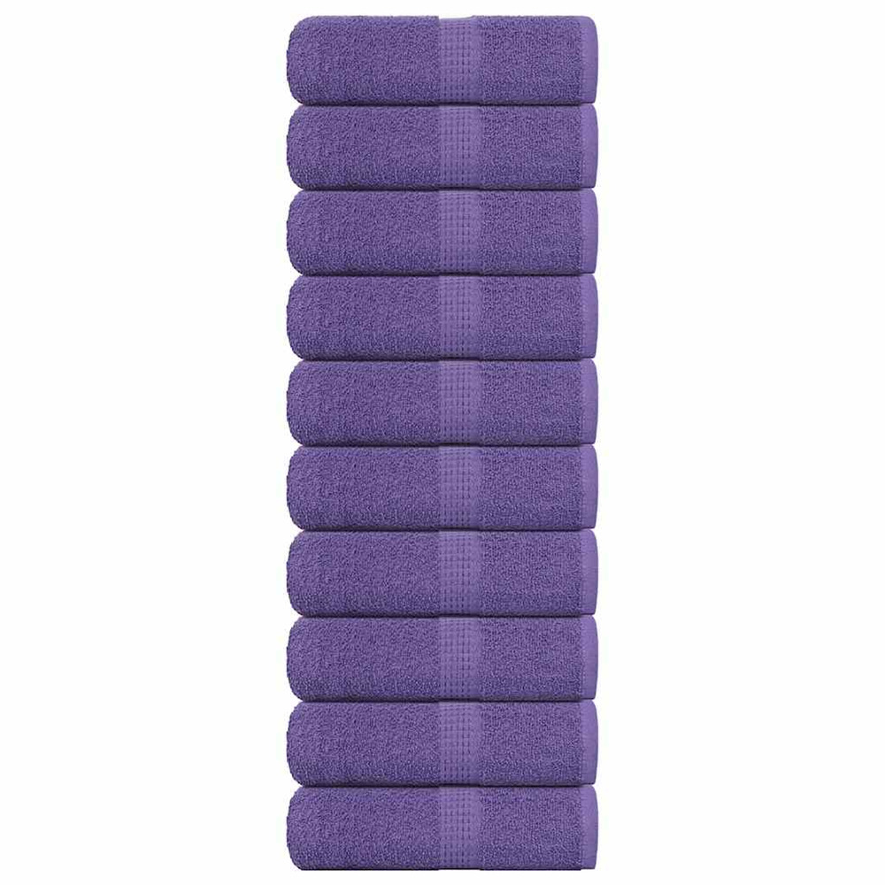 Serviettes d'invité frogn 10 pcs violet 30x50 cm 360 g/m²
