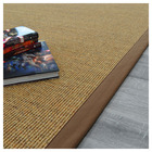 Tapis sisal yucatan chaume - ganse brune - 160 x 230 cm