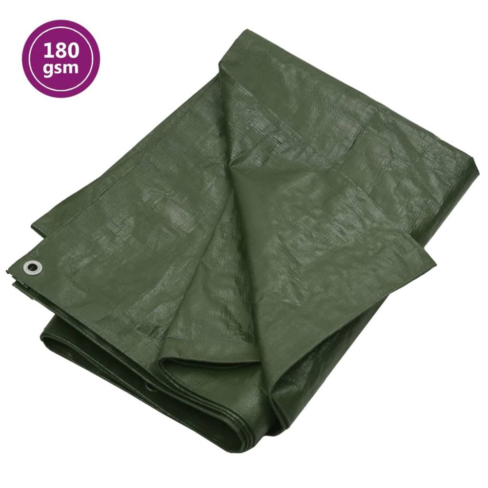Bâche 180 g/m² 4x4 m vert pehd