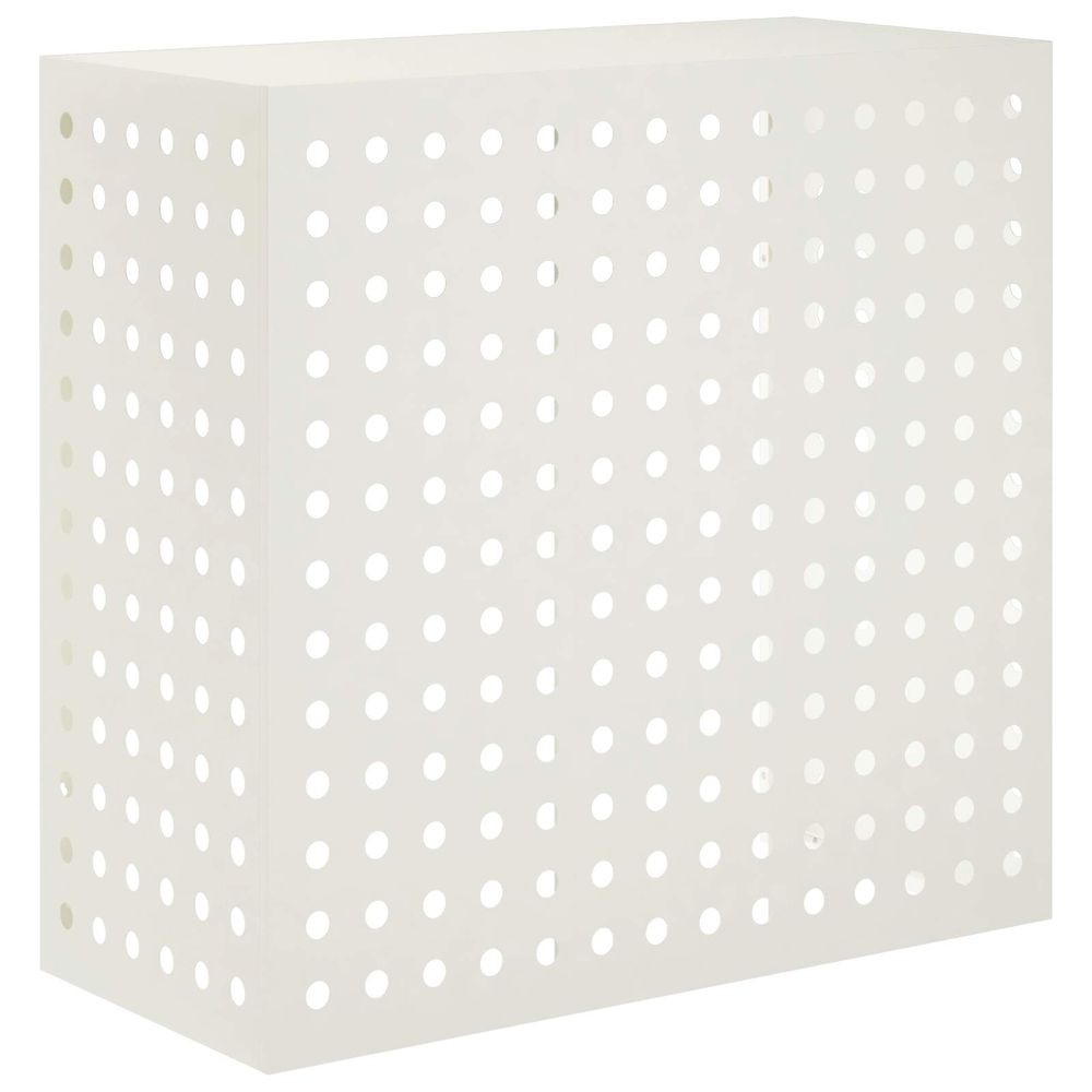 Housse de climatiseur blanc 110 x 50 x 105 cm acier