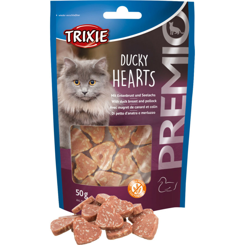Friandise magret de canard et colin 50g pour chat