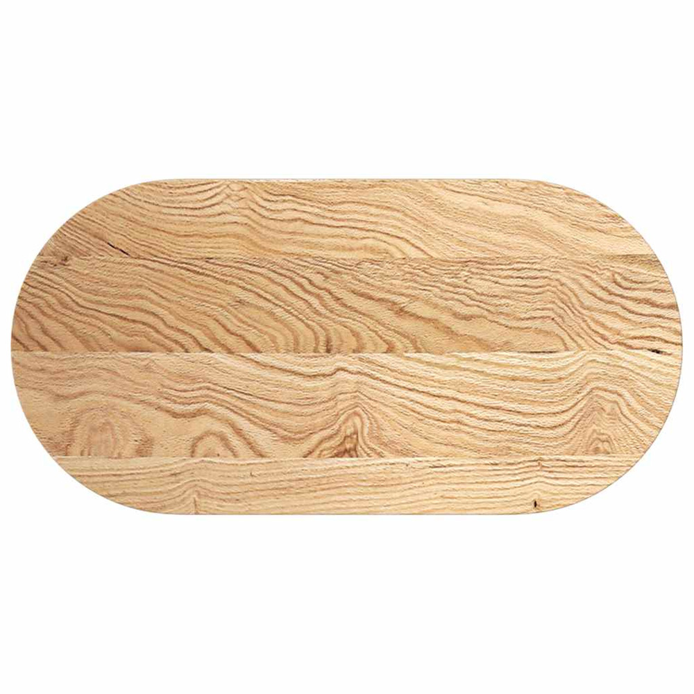 Dessus de table 100x50x2 cm bois de chêne massif ovale