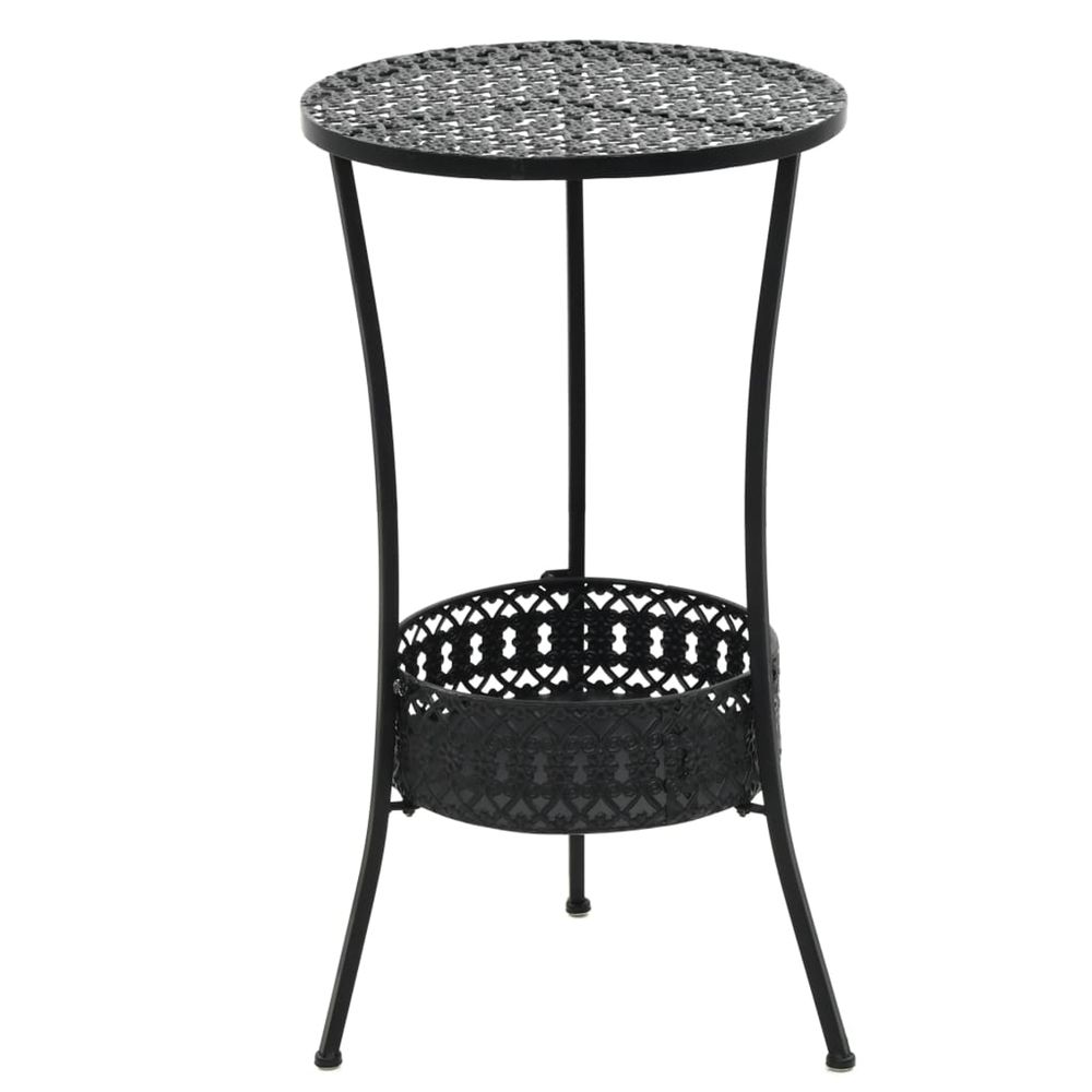 TABLE DE BISTRO NOIR 40X70 CM-(867710)
