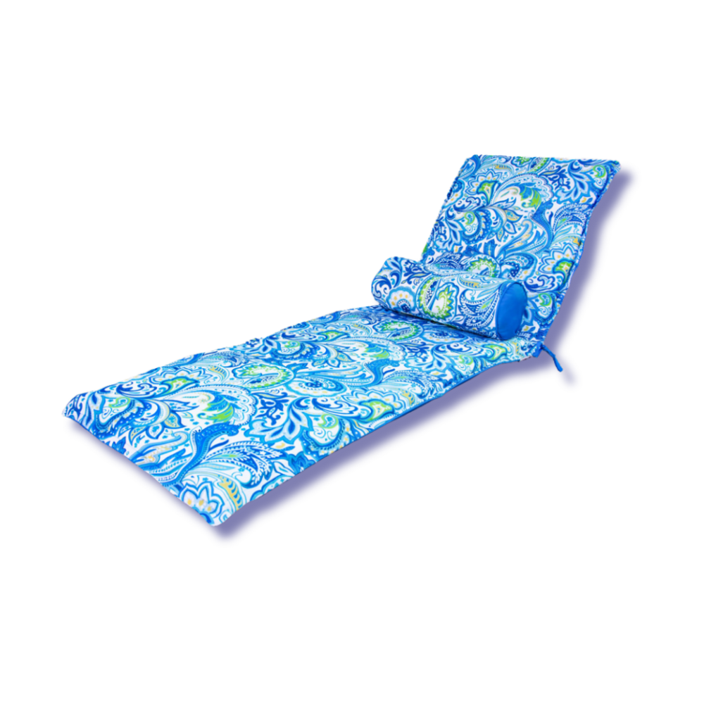 Coussin pour chaise longue et traversin 195x60x5cm motif arabesque