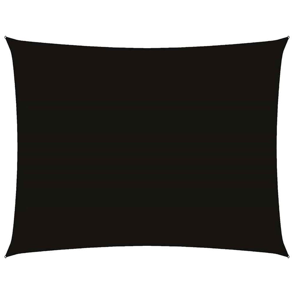 Voile de parasol tissu oxford rectangulaire 4x5 m noir
