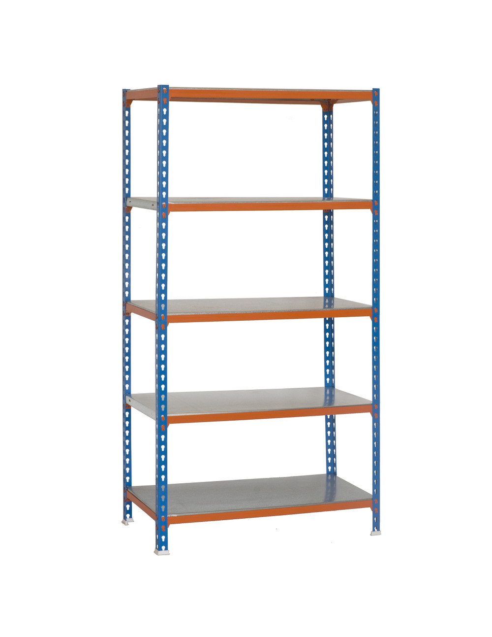 Etagère légère sans vis simonclick plus 5/400 bleu/orang/galva bleu/orange/galva 2000x1000x400 - simonrack