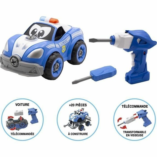 Voitre télécommandée tooko voiture de police - technologie follow-me