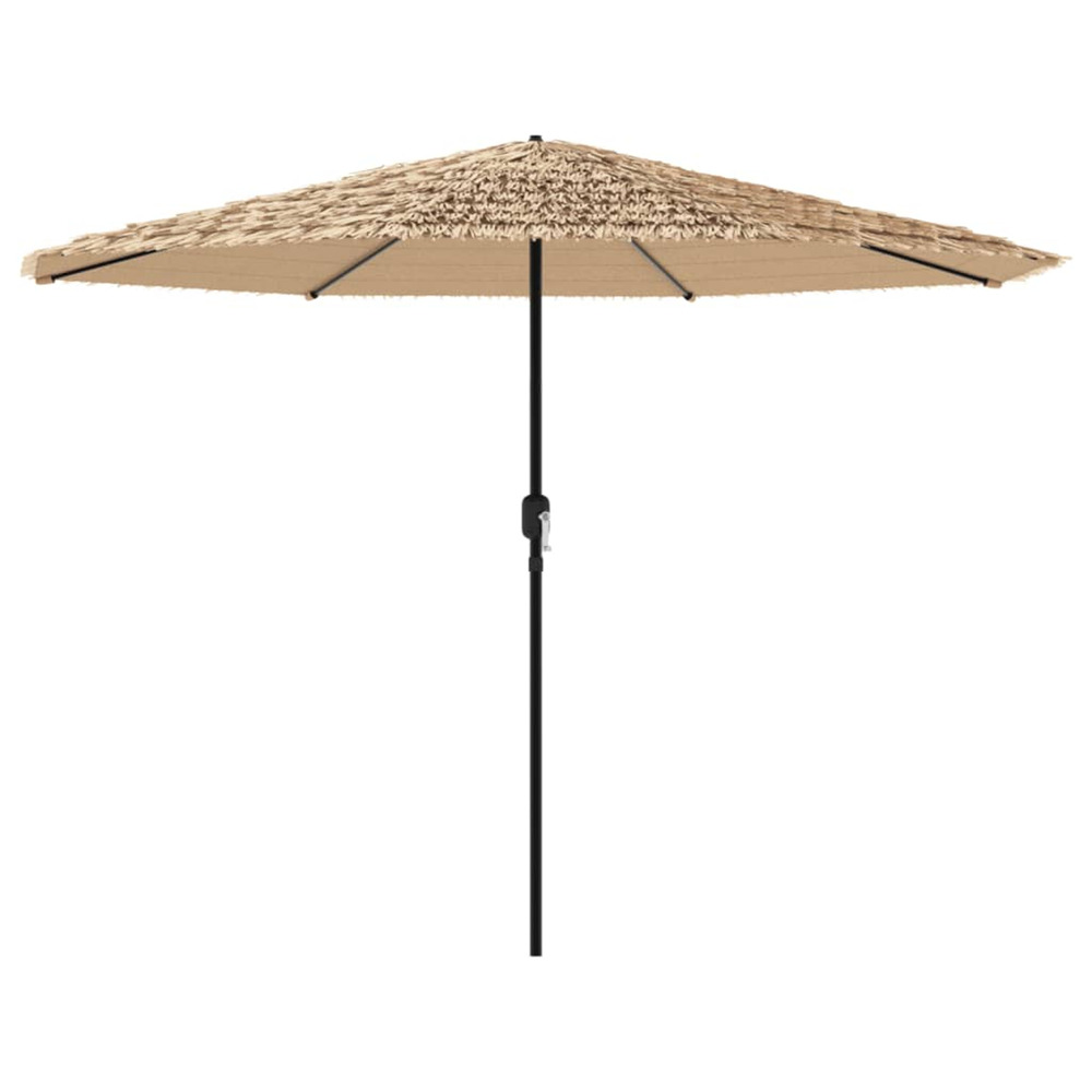 Parasol de jardin avec mât en acier marron 324x324x247 cm