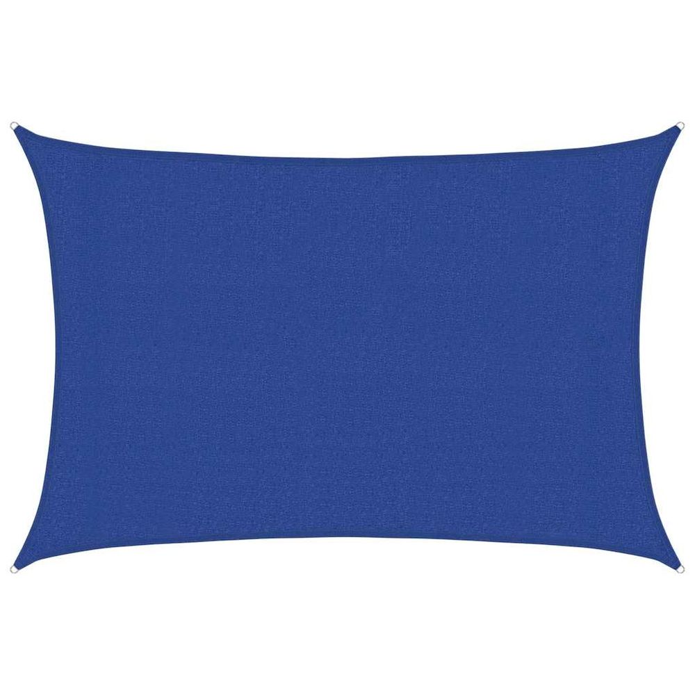 Voile d'ombrage 160 g/m² rectangulaire bleu 3x5 m pehd