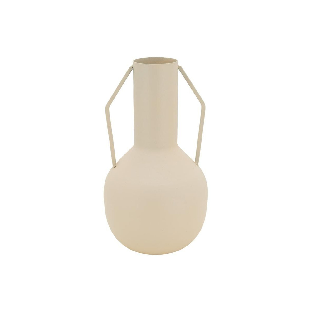 Vase en métal meltik beige