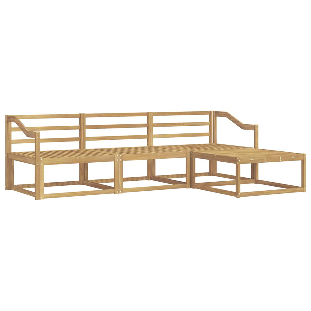 Ensemble de canapés d'extérieur 4 pcs blanc