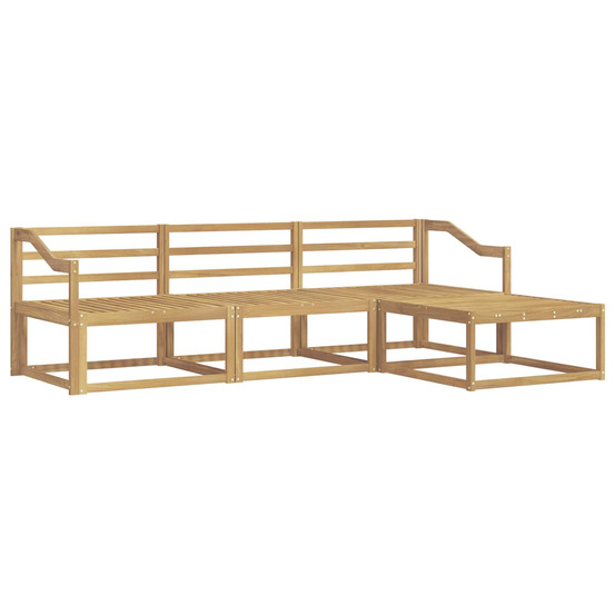 Ensemble de canapés d'extérieur 4 pcs blanc