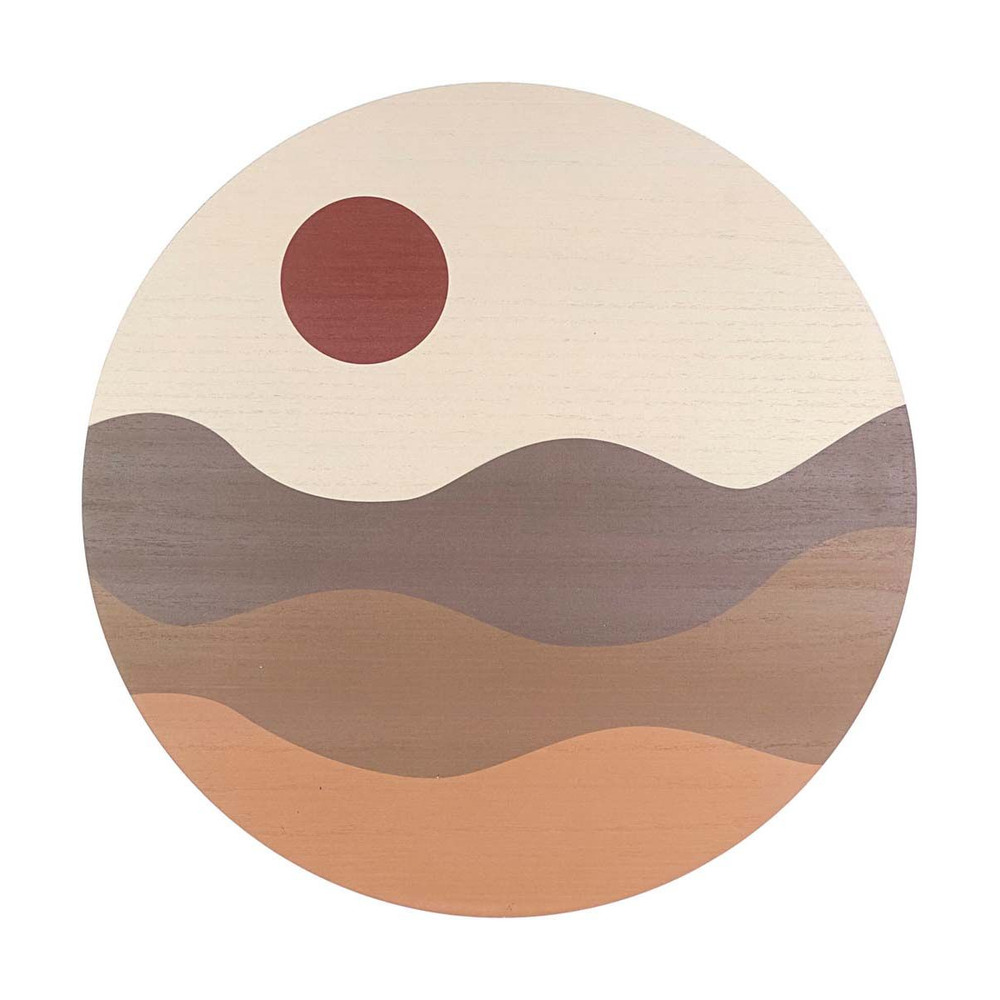 Décoration murale wall art sunset 40 cm sable