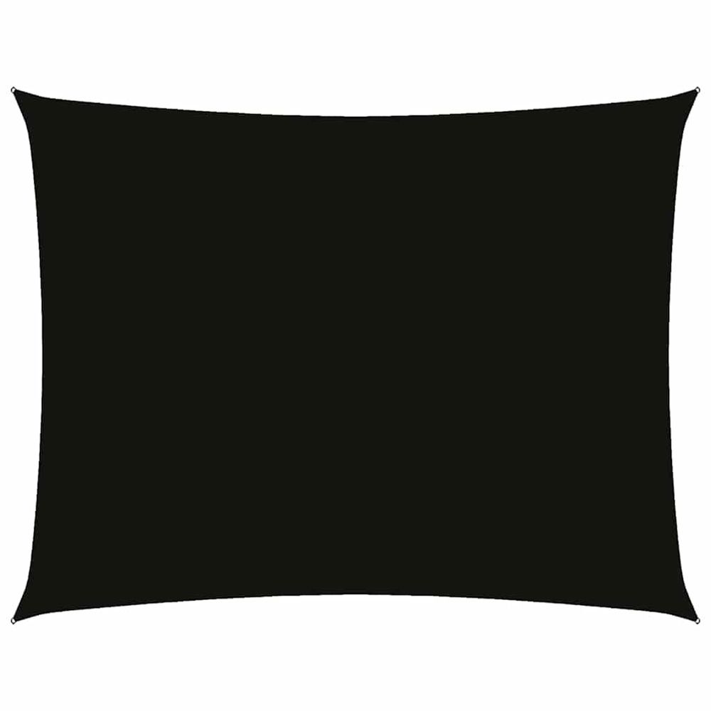 Voile de parasol tissu oxford rectangulaire 3x6 m noir
