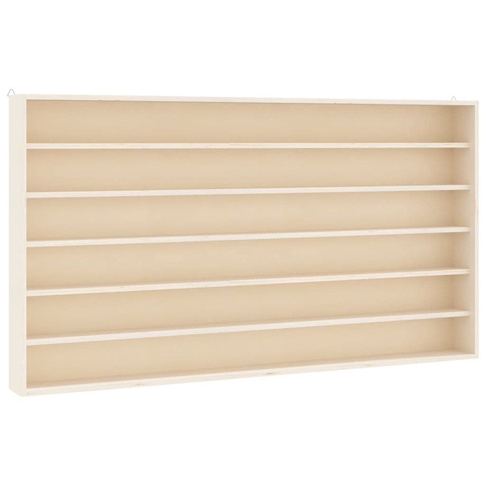 Vitrine de collection en bois avec 6 étagères 80x8,5x55 cm