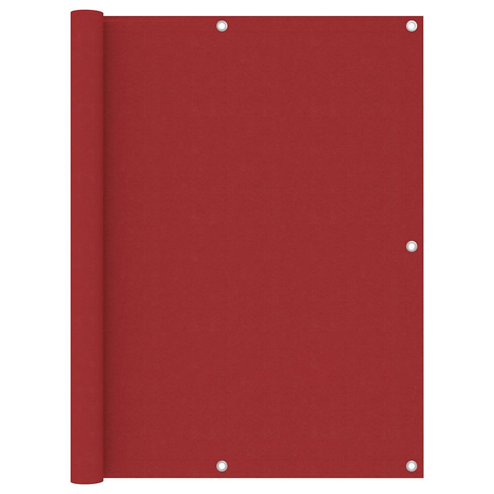 Écran de balcon rouge 120x500 cm tissu oxford