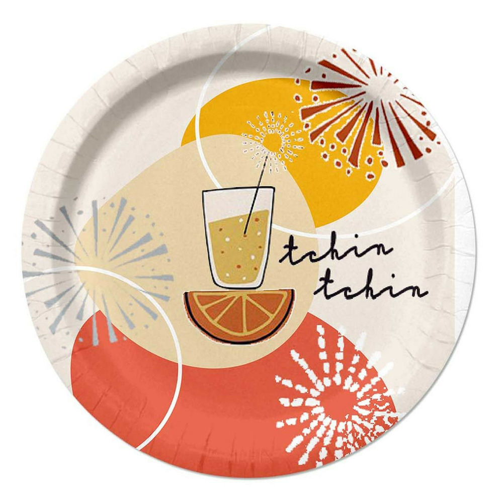 Lot de 10 assiettes en carton 