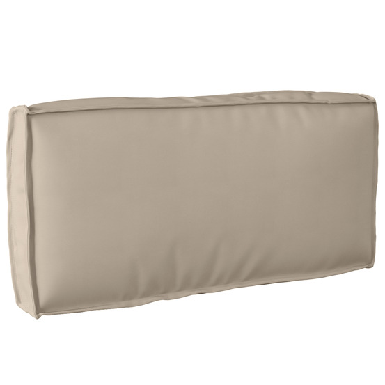 Coussin pallet pour le dos taupe 80x40x12 cm tissu oxford