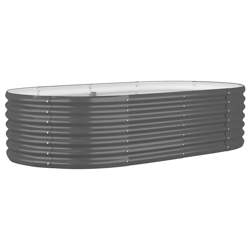 Lit surélevé de jardin acier galvanisé anthracite