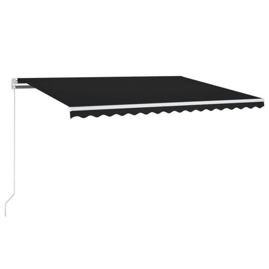 Auvent rétractable anthracite 400 × 350 cm