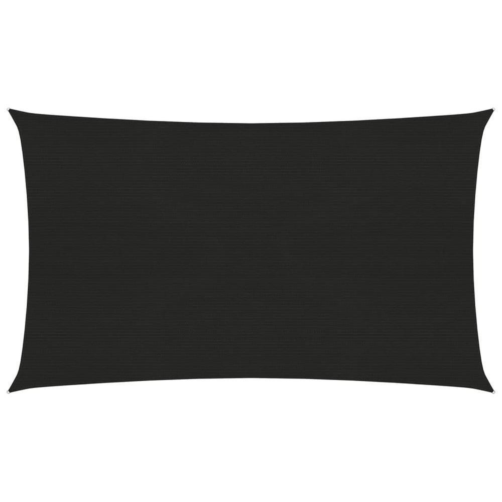 Voile d'ombrage 160 g/m² noir 5 x 8 m pehd