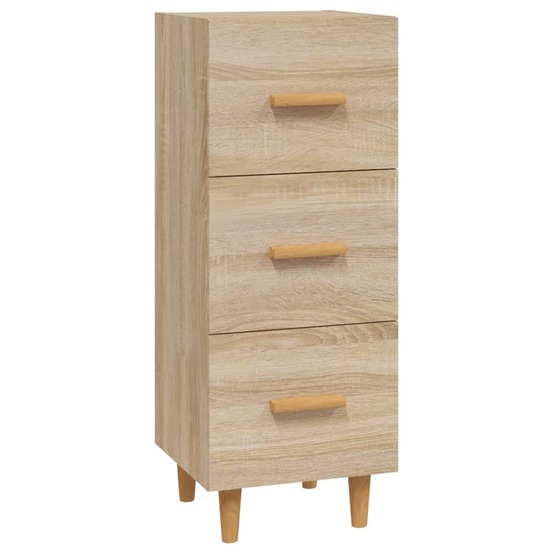 Buffet bahut commode armoire meuble de rangement organisateur cuisine salle de séjour salon sonoma 34,5 x 34 x 90 cm bois d'i