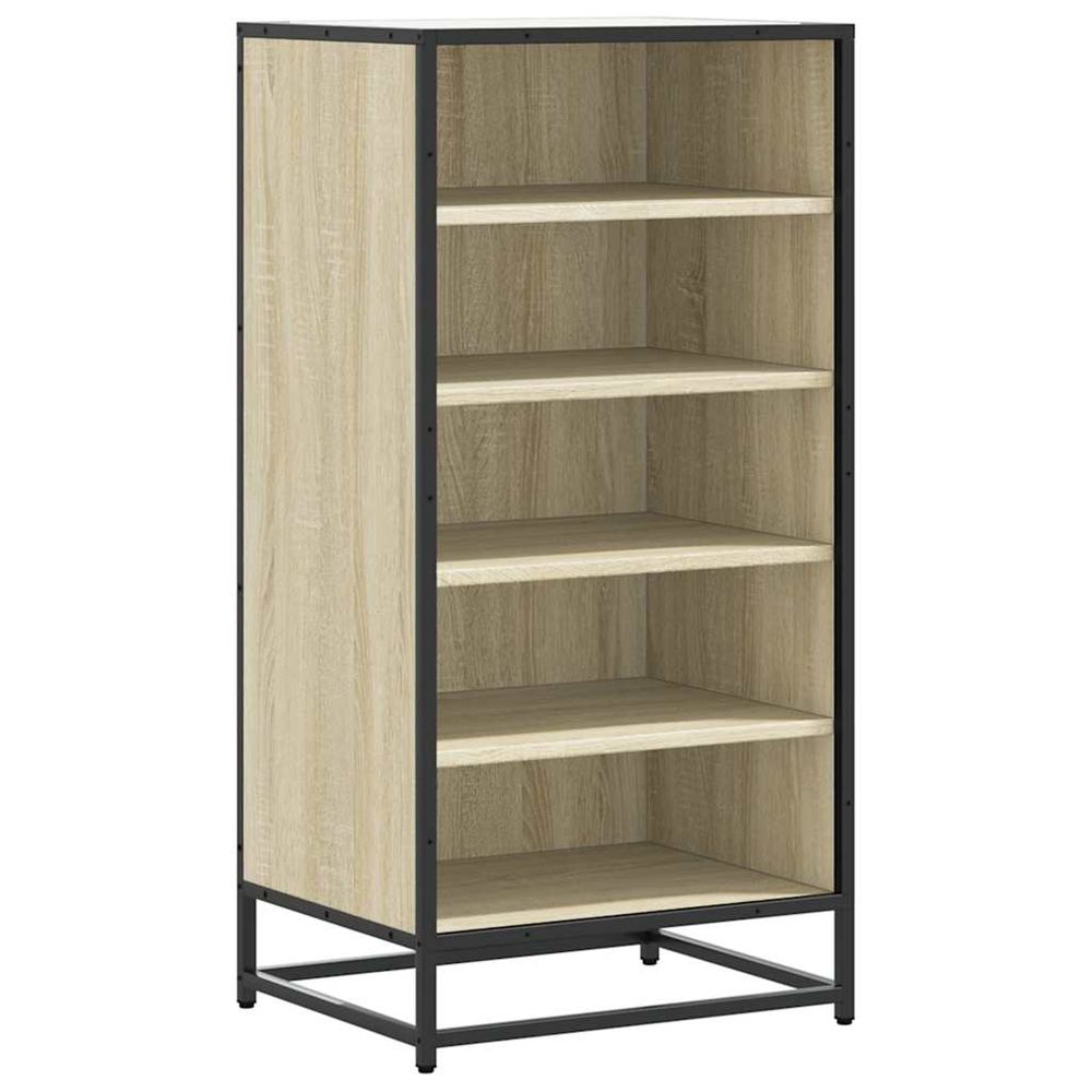 Étagère à chaussures chêne sonoma 48x38x97,5 cm bois ingénierie