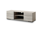 Maze - meuble tv - bois gris - 160 cm - style contemporain