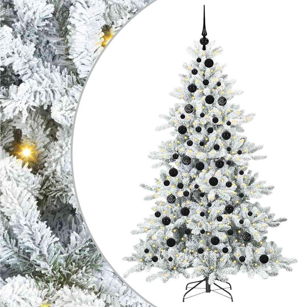 Sapin de noël artificiel à branches articulées blanc 180 cm pvc