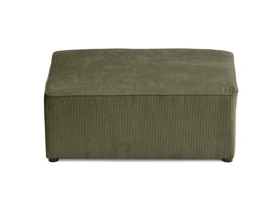 Topaze - pouf - en velours côtelé plat