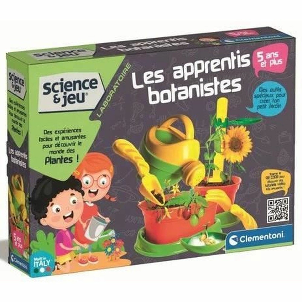 Coffret scientifique apprentis botanistes avec outils de jardinage